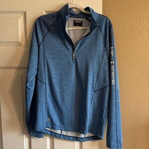 OGIO Endurance Blue Patterned Quarter ZipPullover